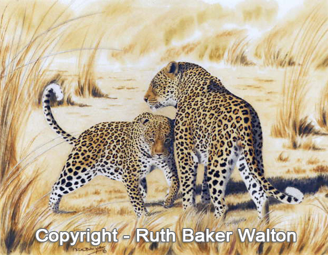 Hunters of Africa by Ruth Baker Walton Award Winning Artist