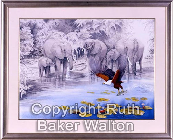Simba by Ruth Baker Walton, 100 of the proceeds from the sale will be donated to the David Shepherd Wildlife Foundation 