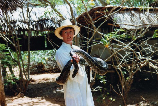Ruth Baker Walton Award Winning Wildlife Artist VistitingKenyas Reserves